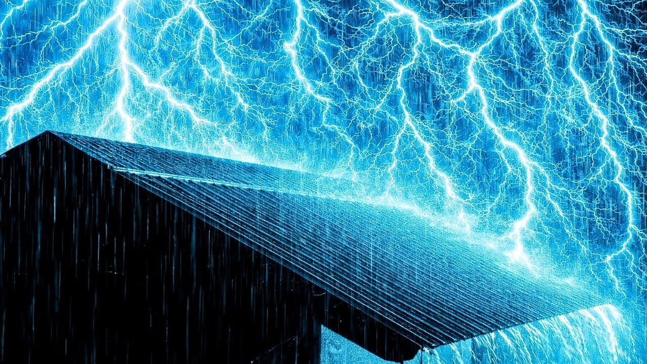 Heavy Rain and Thunder Sounds for Deep Sleeping | Fall Asleep Fast