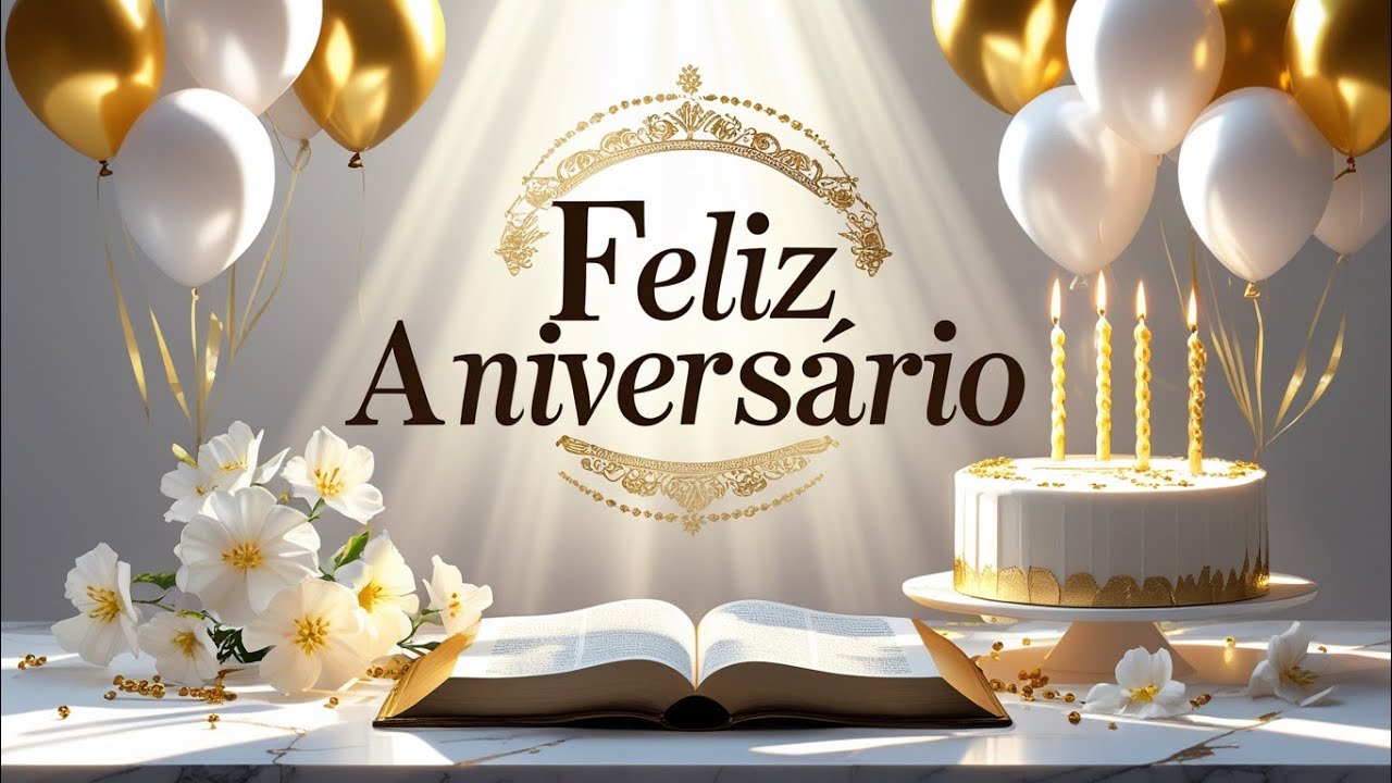 🎉 Feliz Aniversário | Uma Mensagem Cheia de Amor e Bênçãos do Céu 💛✨