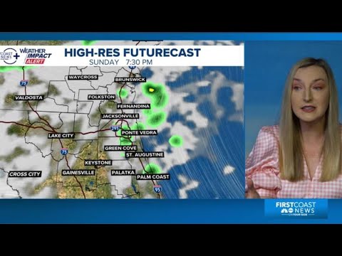Weather Impact Live: Tracking scattered showers in the Easter Sunday ...