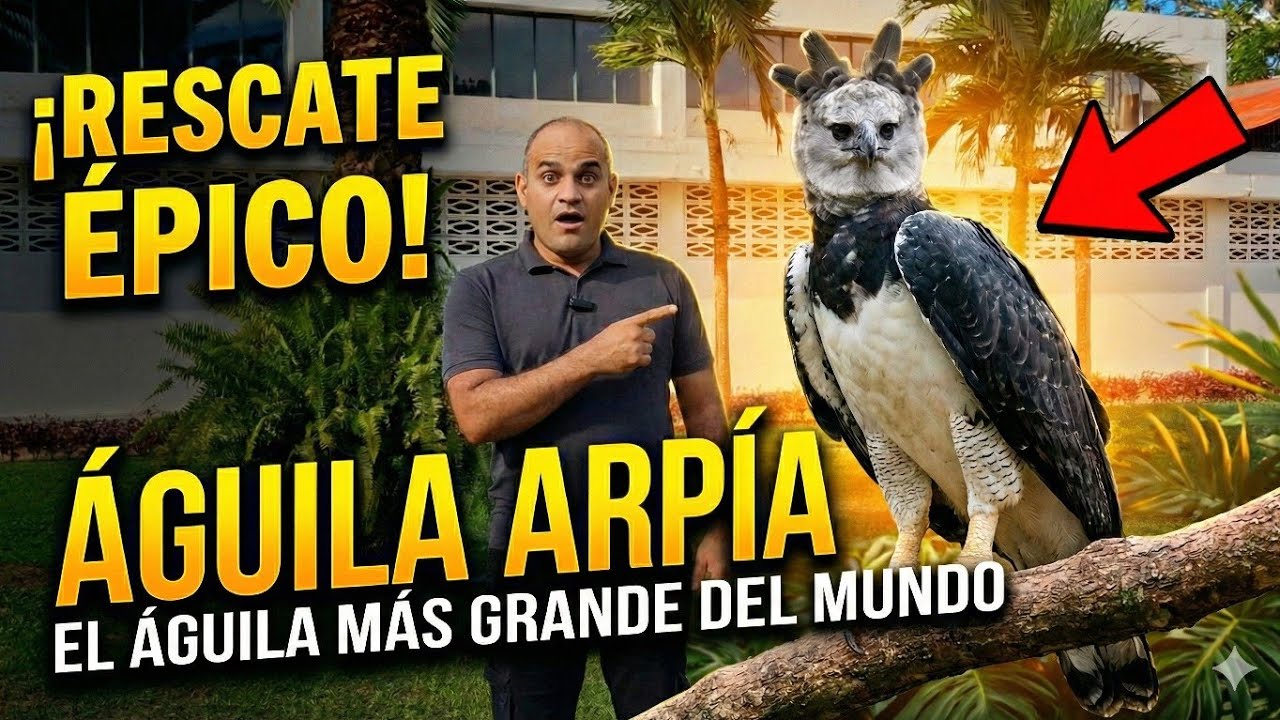 Salvando al Águila Más grande del mundo, aquí en Venezuela. (Águila Arpía)