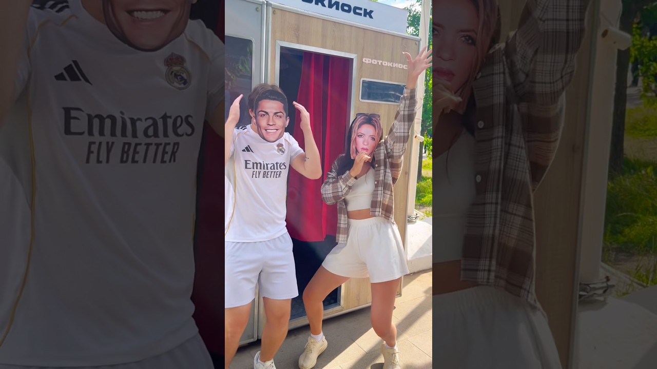 Ronaldo met with Shakira but🤔#alexlips #pranks #funny #football #ronaldo #worldcup