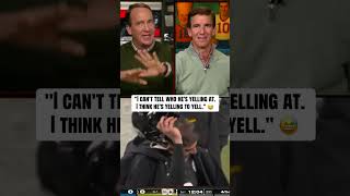 Peyton and Eli have no idea who Aaron Rodgers is yelling at 🤷‍♂️