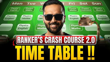 RANKER’S CRASH COURSE 2.0 | TIME TABLE 🔥 | BOARD EXAM 2026 | Pradeep Giri Sir