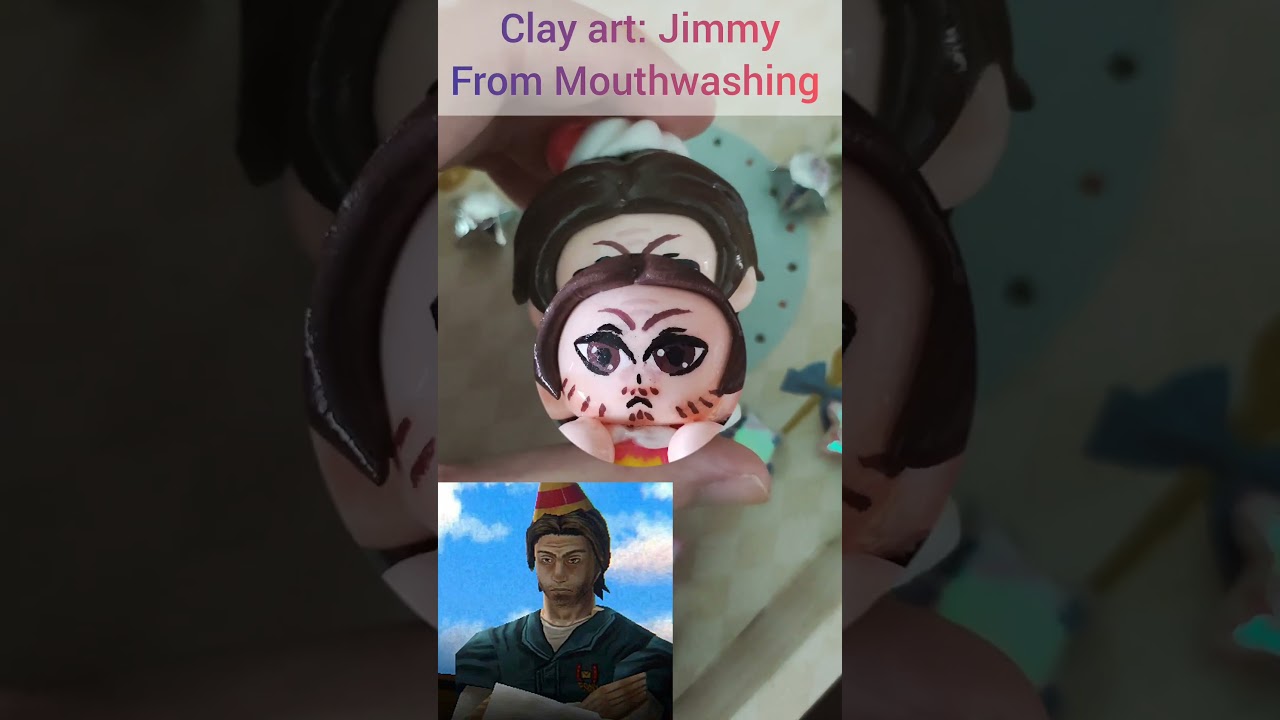 Clay art: Jimmy from Mouthwashing (Commission work)