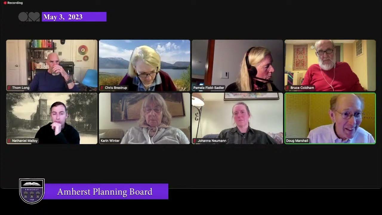 Amherst Planning Board May 3, 2023 YouTube