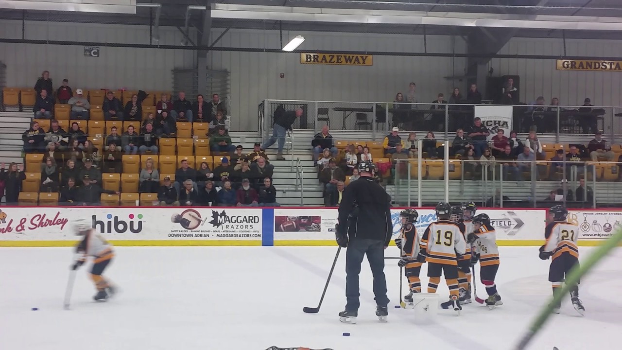 Aidan's hockey intermission for Adrian College Bulldog 2017