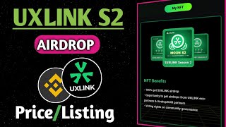 Uxlink Season 2 Airdrop | uxlink binance airdrop