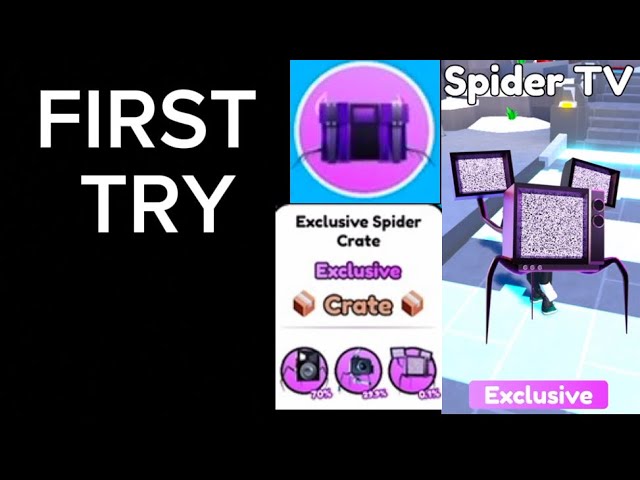 GETTING SPIDER TV IN ONE CRATE | Toilet Tower Defense class=