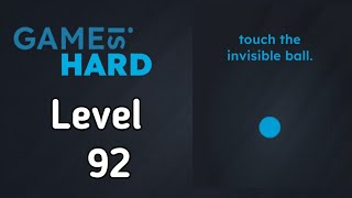 Game is Hard Level 92 Walkthrough Solution