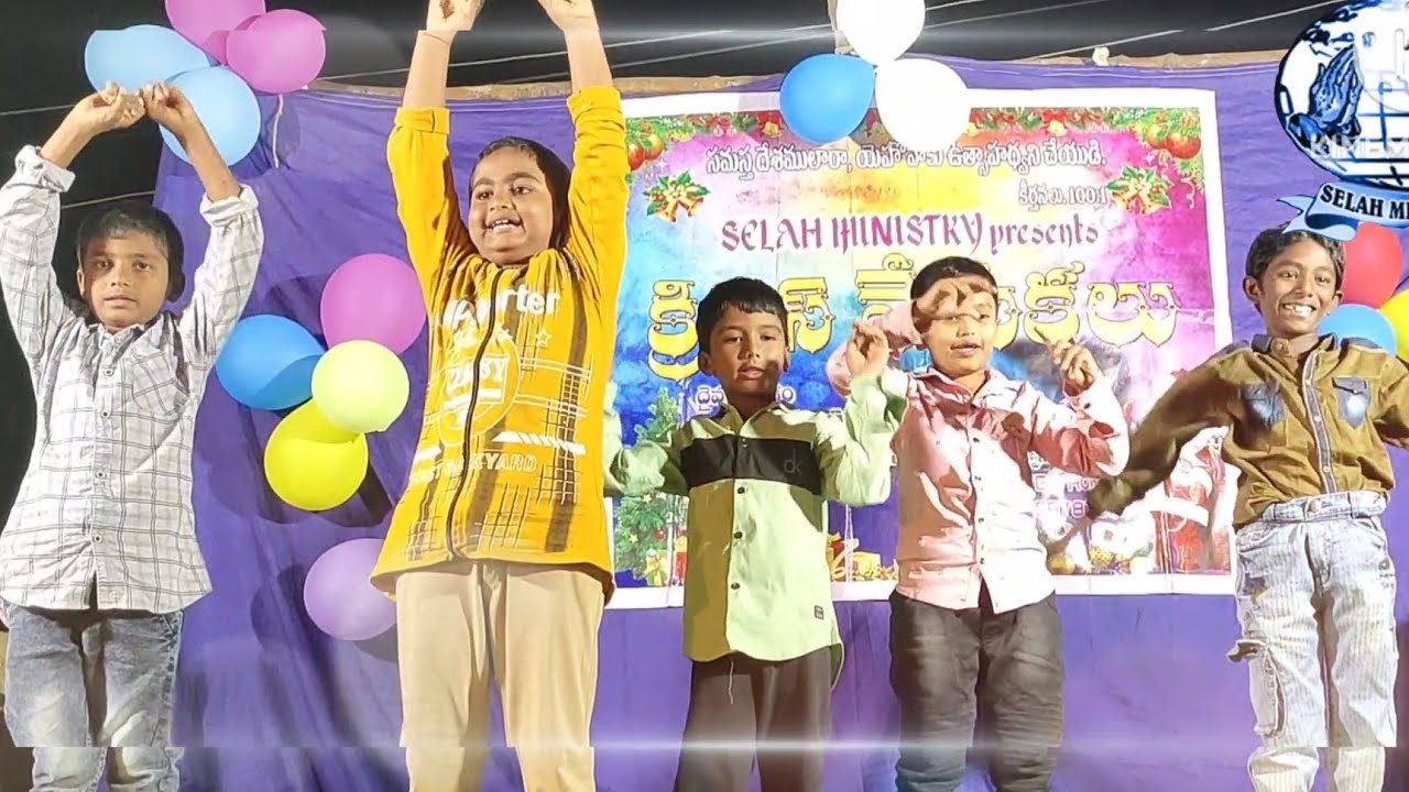 🔴 Jingle Bells Telugu Song Christmas Action Song SELAH MINISTRY