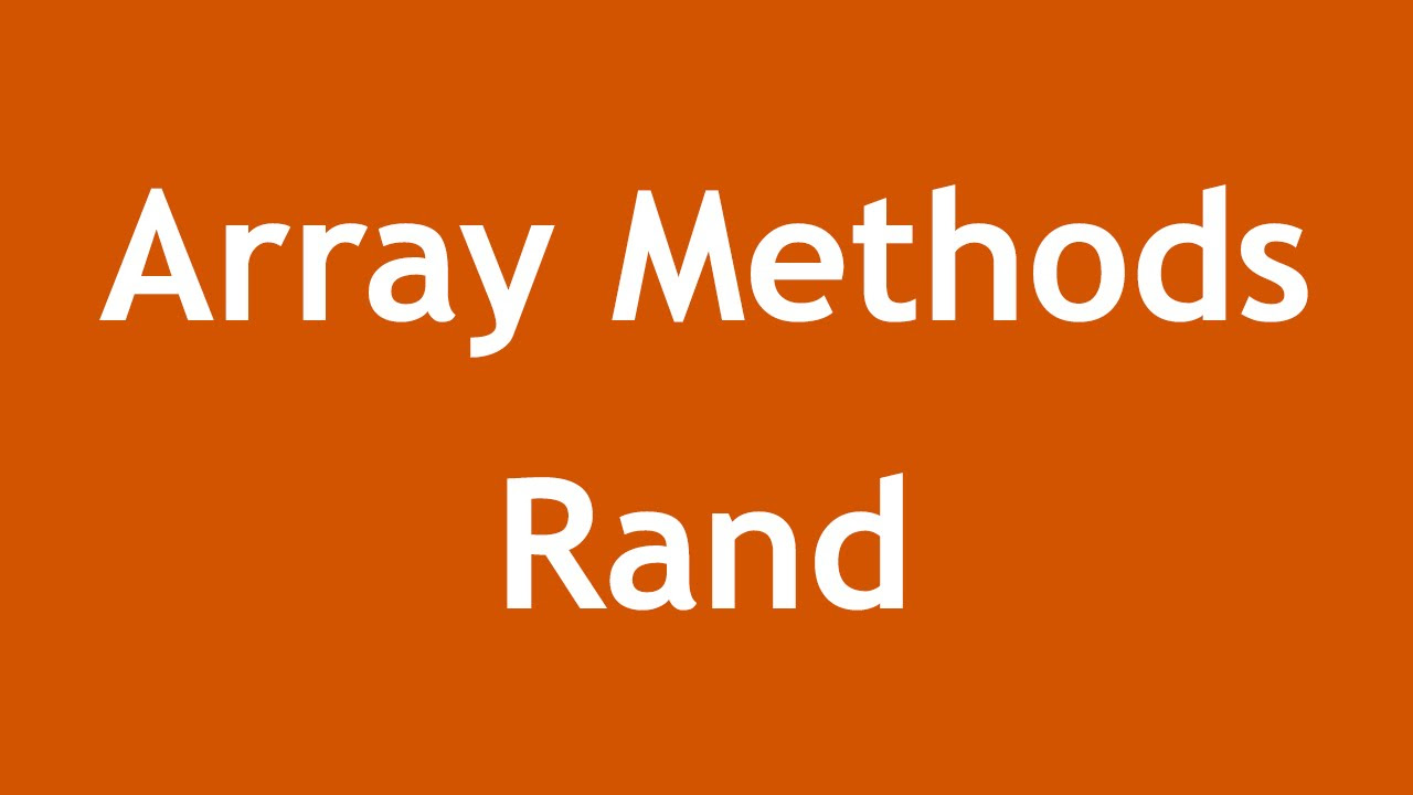 rand php  Update New  [ Learn PHP 5 In Arabic ] #44 - Array Methods - Array Rand