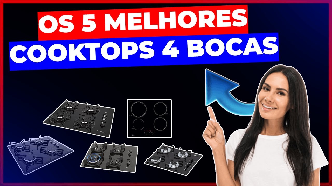 Qual a MELHOR COOKTOP 4 Bocas de 2023 Melhores Marcas de Cooktops com