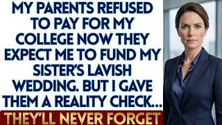 My Parents Refused To Pay For My College—Now They Expect Me To Fund My Sister's Lavish Wedding