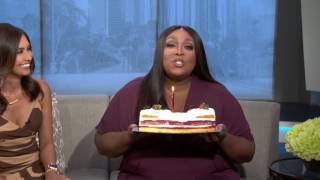 Good Day LA surprises Loni Love with a birthday cake