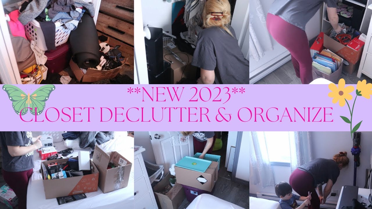 CLOSET CLEAN OUT! DECLUTTER & ORGANIZE WITH ME! - YouTube