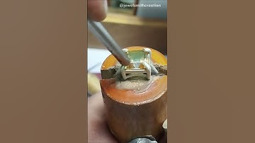 💎 How to Set Stone in Silver Ring Like a Pro | Easy Stone Setting Tutorial 🔥#StoneSetting