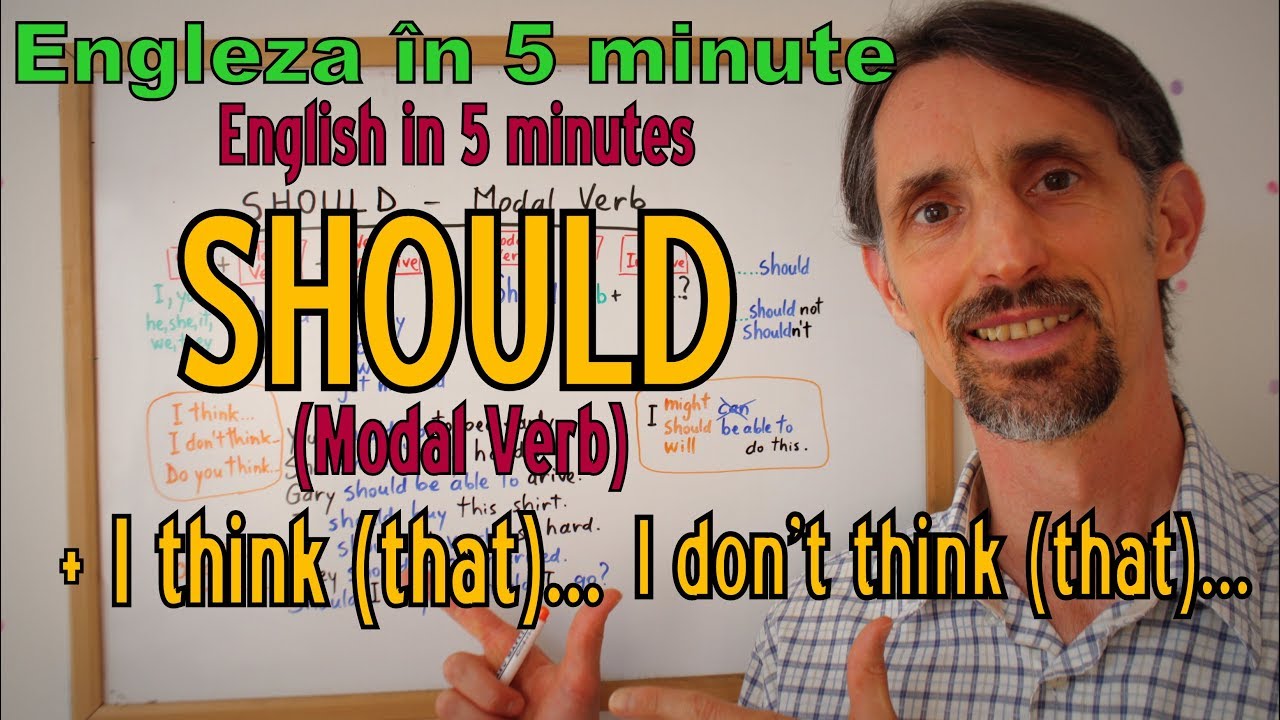 Lectii Gramatica Engleza Should Modal Verb English Grammar