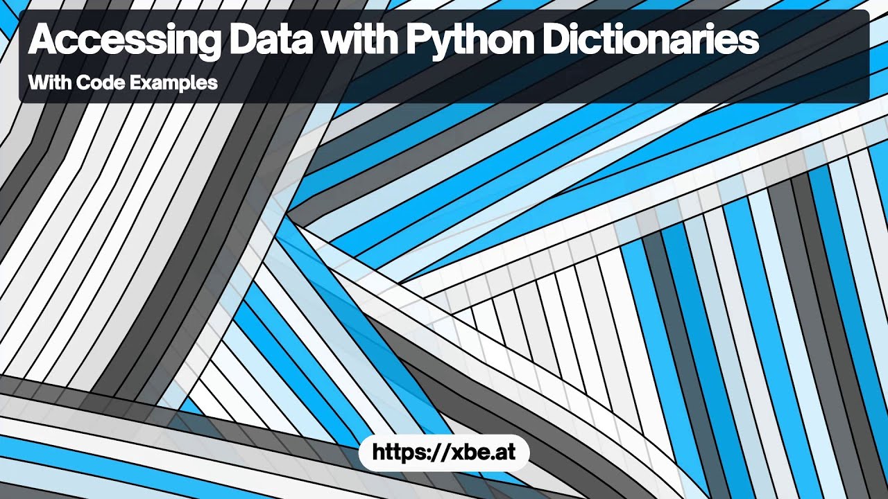 Working with Data using Python Dictionaries - YouTube