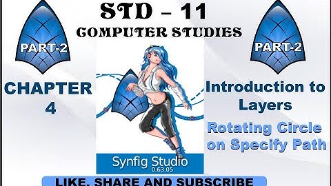 std 11 computer chapter 4 circle Rotate On Specified Path English medium