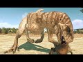 Atrociraptor &amp; Carnotaurus Hunting In Desert - Jurassic World Evolution 2