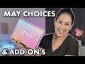 May 2024 boxycharm  ipsy choices variation  addons