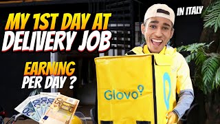 My 1st Day At Delivery Job In Italy | Shocking Earnings 😱