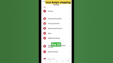 #shorts msa keeps stopping error fix