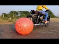 Balloon Vs Bullet Bike Silencer - Super Big Size Balloon Create