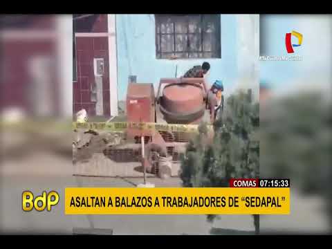 VIDEO: captan violento robo a trabajadores de Sedapal