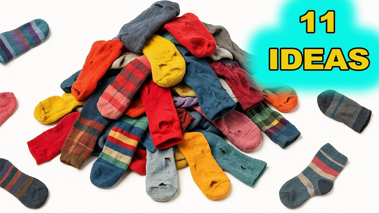 Amazing Recycling of Old Socks! 11 Super Ideas!