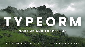 TypeORM in a Node.js and Express.js application