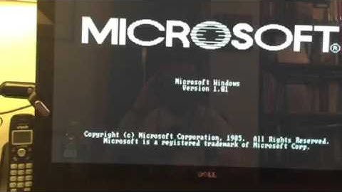 Microsoft Windows Version 1.01 (1985-Present) - Shutdown/Logoff/Logon/Startup (Black and White)