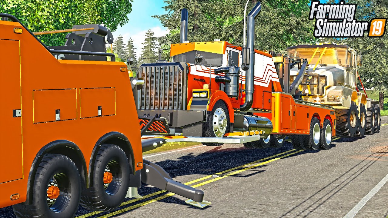 OVERSIZE REPO WITH TWO WRECKERS! (MILITARY TRUCK) FARMING SIMULATOR