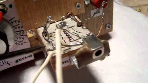 IF (455 KHz) filter test with a wobbulator