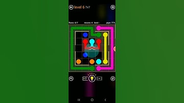 How to solve flow free bridge (courtyard pack 7x7 level 6)