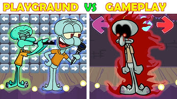 FNF Character Test | Gameplay VS Playground | Squidward Squidward Night Funkin