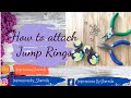 How to attach jump rings for Jewelry. Jump ring tutorial using polymer Clay.