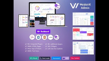 WebkitX  Admin - Bootstrap 5 ui framework With Admin Panel Dashboard