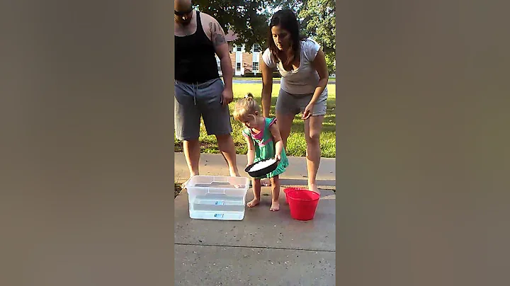 Kids help with ALS ice bucket challenge