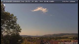 13 August 2022 - Lochgelly WeatherCam Timelapse
