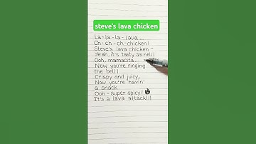 Thumbnail of 🐔🐓 "Steve's lava chicken" song lyrics | TikTok trend #stevelavachicken #lyrics #shortsfeed