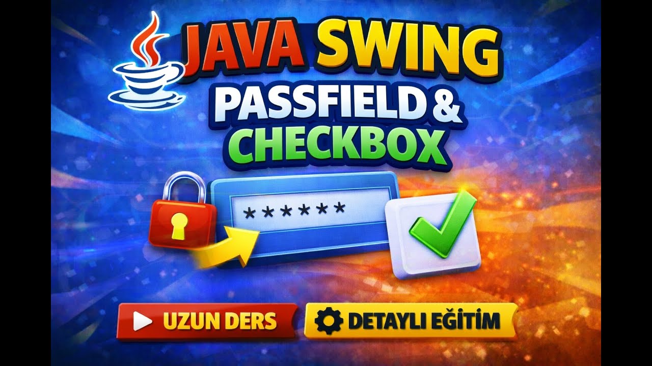 Java Dersleri #50 Swing Dersleri (PassField & CheckBox)