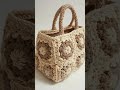 AI Ideas for Crochet Granny Square Handbag  Beige &amp; Taupe Crochet Bag