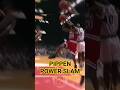 SCOTTIE PIPPEN Two-handed Slam Dunk but Had a Bad Fall 💪🏀 #scottiepippen #michaeljordan #shorts