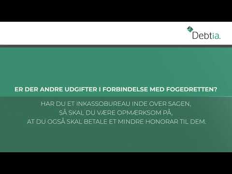 Hvad koster det at komme i fogedretten? | debtia.dk