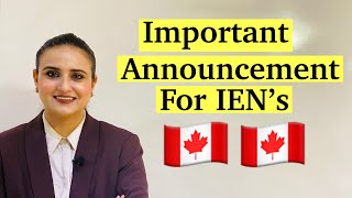 Important announcement for IEN’s|| Webinar on how to become an RN in Canada ??