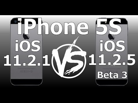 iOS 11.2 beta 2 on the iPhone 5S. 