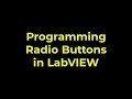 LabVIEW - Programming Radio Buttons
