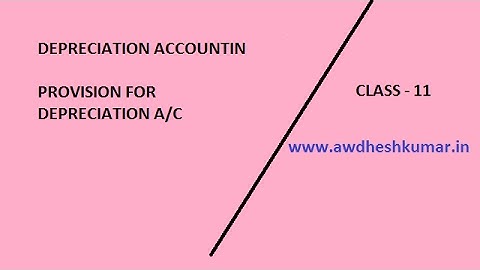 MACHINERY A/C & PROVISION FOR DEPRECIATION A/C || Depreciation a/c || part 1 of 2