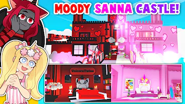 Most AMAZING SANNA And MOODY CASTLE EVER In Adopt Me! (Roblox)